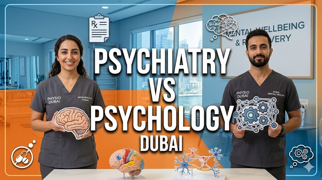 Psychiatrist and psychologist consulting patient for mental health diagnosis and therapy