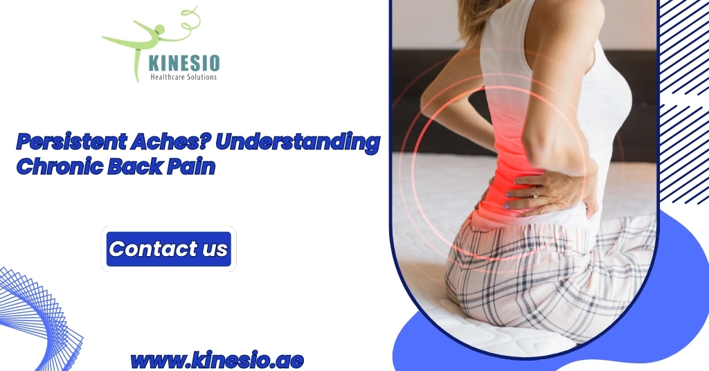Chronic back pain is caused by poor posture, muscle strain, injuries, spinal conditions, stress, and long-term wear on the spine and joints.