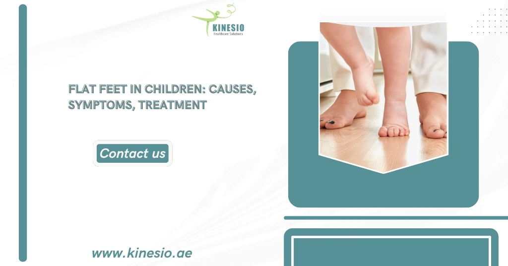 Flat feet in children occur when the arch doesn’t develop fully, causing the sole to touch the ground. It’s usually painless and often improves with age.