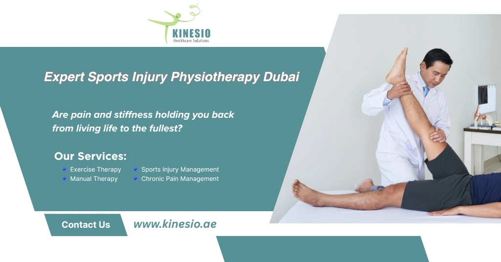 Expert sports injury physiotherapy Dubai. Personalized rehab plans, pain relief, and faster recovery to get you back to peak performance.