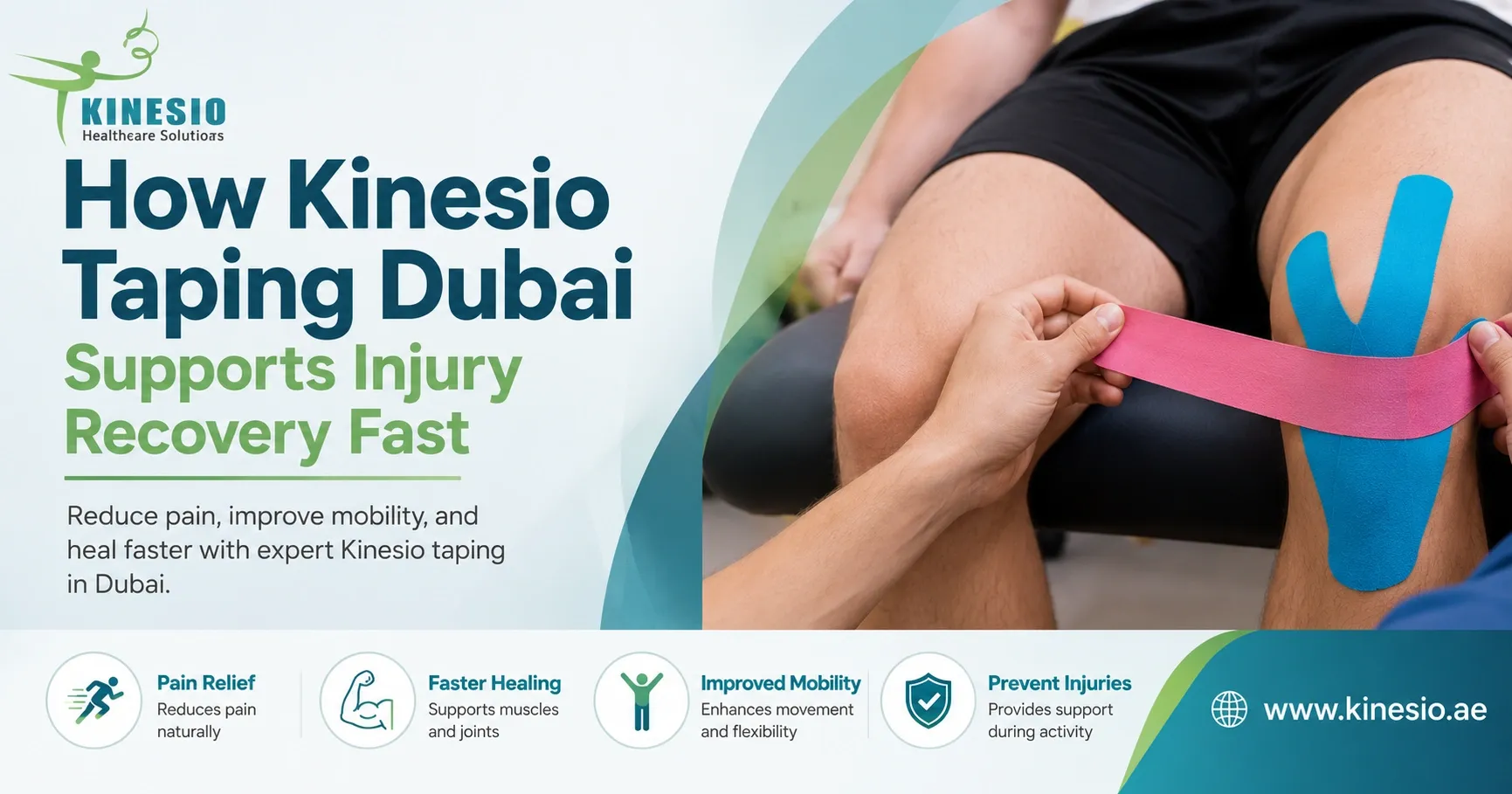 Discover how Kinesio Taping Dubai helps speed injury recovery, reduce pain, improve mobility, and support safe, effective healing with expert care today.