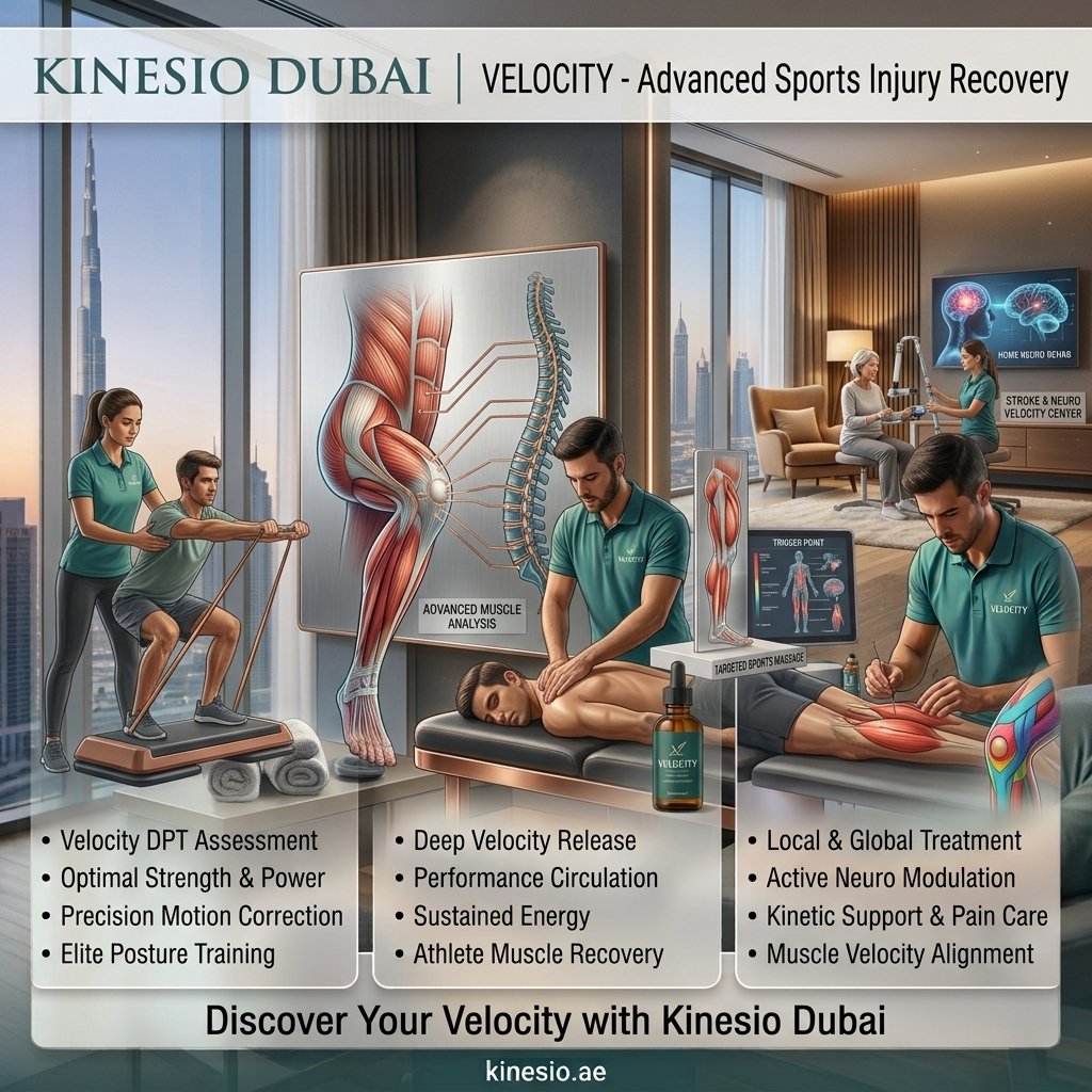 Sports Injury Recovery in Dubai: Physiotherapy, Sports Massage, Dry Needling & Kinesiology Taping